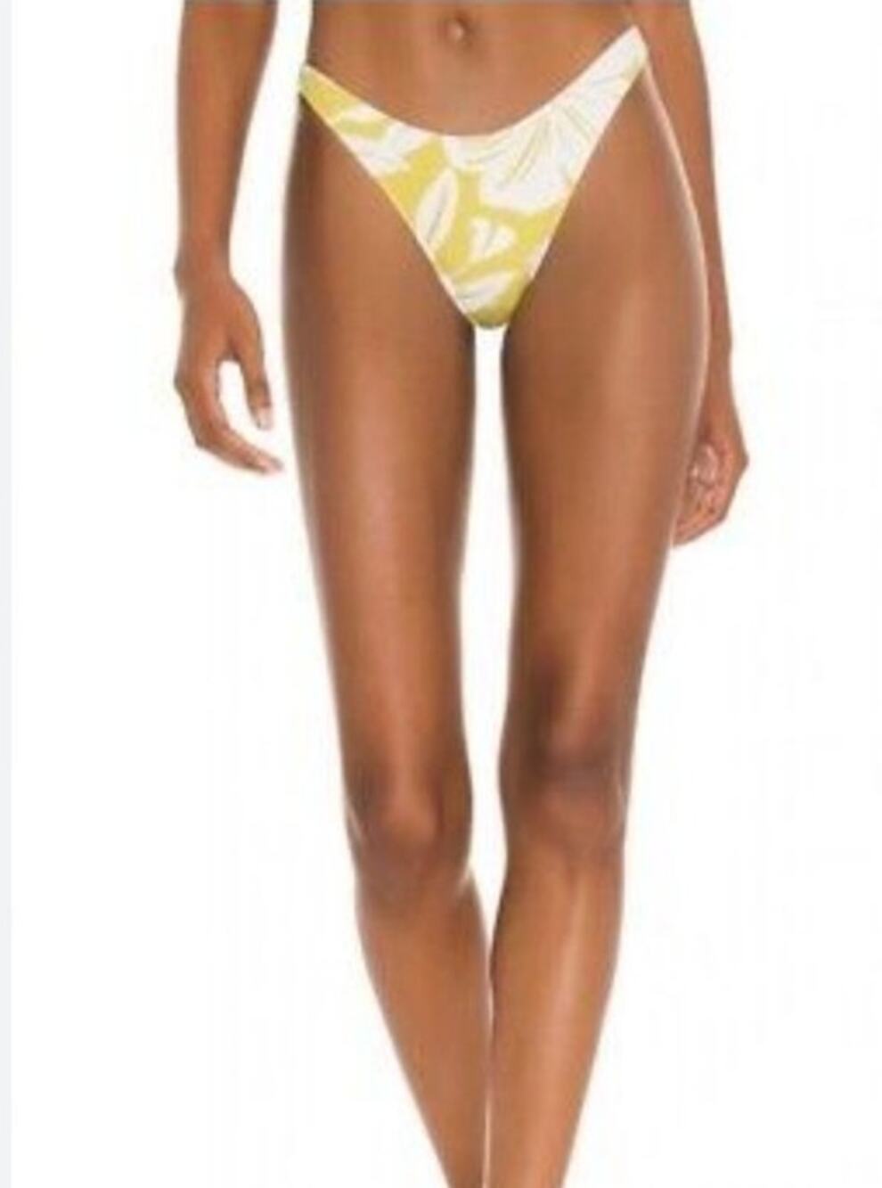 L*Space Rylee Bikini Bottom Itsy Cut in Havana Blooms Green Size Small NWT
